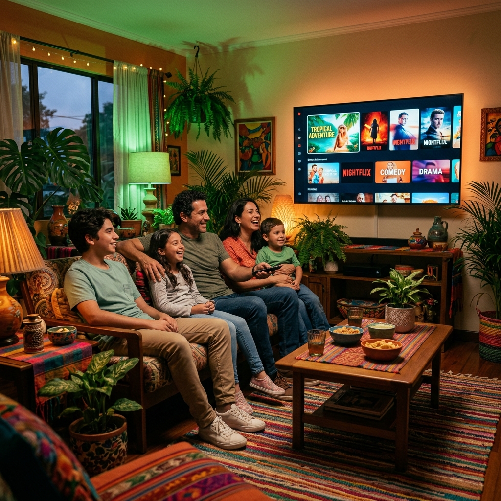 Fondo carrusel panel Flujo TV